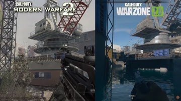 Call of Duty Modern Warfare 2 vs. Warzone 2.0 - Quarry Map Comparison