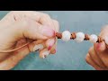 皮繩珍珠秘魯結手鍊DIY教程knotting with leather and pearls