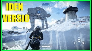 Star Wars Battlefront 2 - Iden Versio gameplay!  Trying to win on Hoth while attacking!