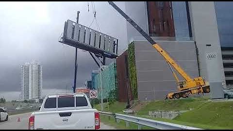 Accidente de grúa en izaje Panama Corredor Sur