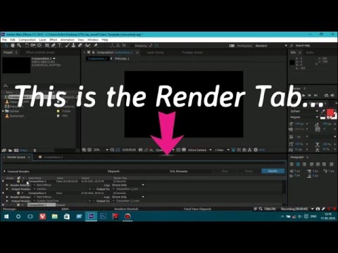 Adobe After Effects tutorial: How to fix stuttering or lag in the rendered videos