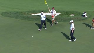 J.B. Holmes and Bubba Watson win their Foursomes match at The Presidents Cup