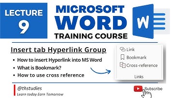 MS Word Training Course Lecture 9 | Hyperlink tutorial | #thstudies  #msword #mswordtutorial