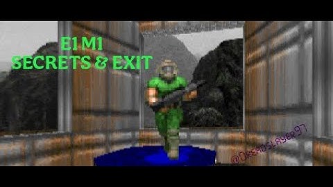 DOOM E1 M1 HANGAR SECRETS + EXIT 100%