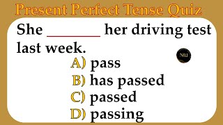 Hadirkan Kuis Perfect Tense 🔥| Kuis Tata Bahasa Inggris | Bisakah Anda mencetak 20/20 | Bahasa Inggris Kualitas No.1