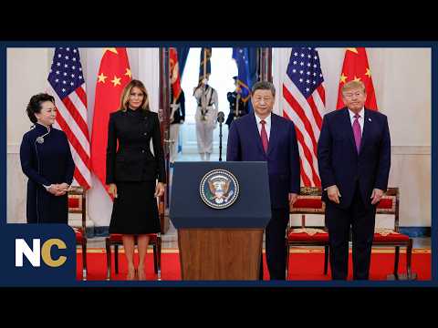 Trump & Melania Welcome Xi Jinping at White House | Xi Delivers Address | AC1Z