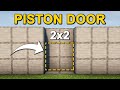 The easiest 2x2 piston door in minecraft 1206 tutorial