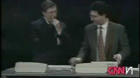 Bill Gates - Microsoft Window 98 crash on live TV
