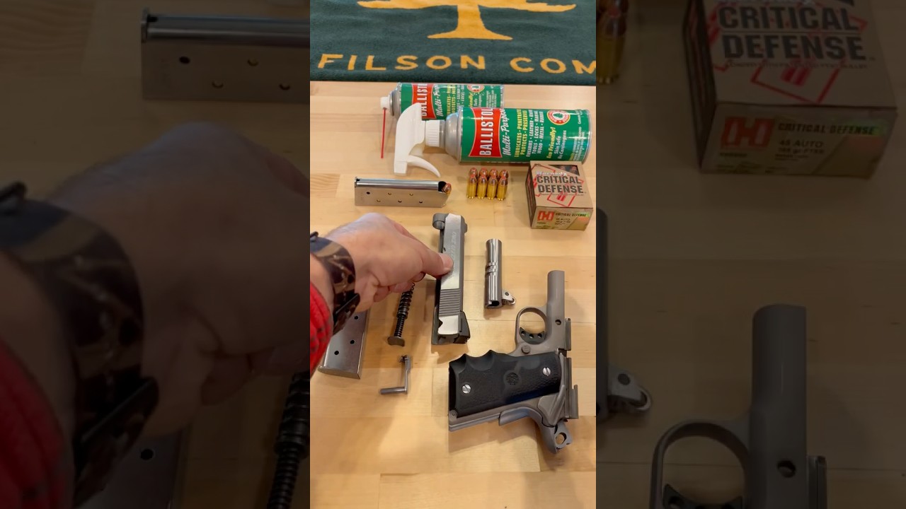How To Field Strip A 1911 Colt Defender Series 90 45 ACP