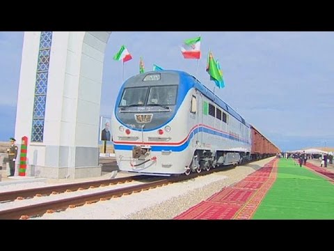 افتتاح خط آهن ایران قزاقستان ترکمنستان 