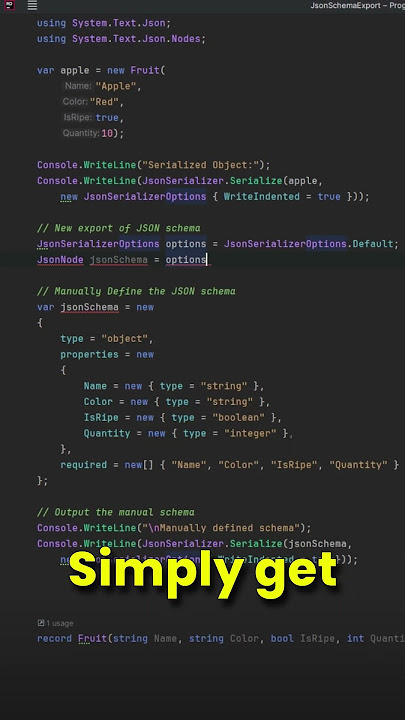 Export Your JSON Schema in .NET 9