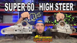 FLAT TOP SUPER DUTY DANA 60 KNUCKLES & KEYED HIGH STEER ARMS