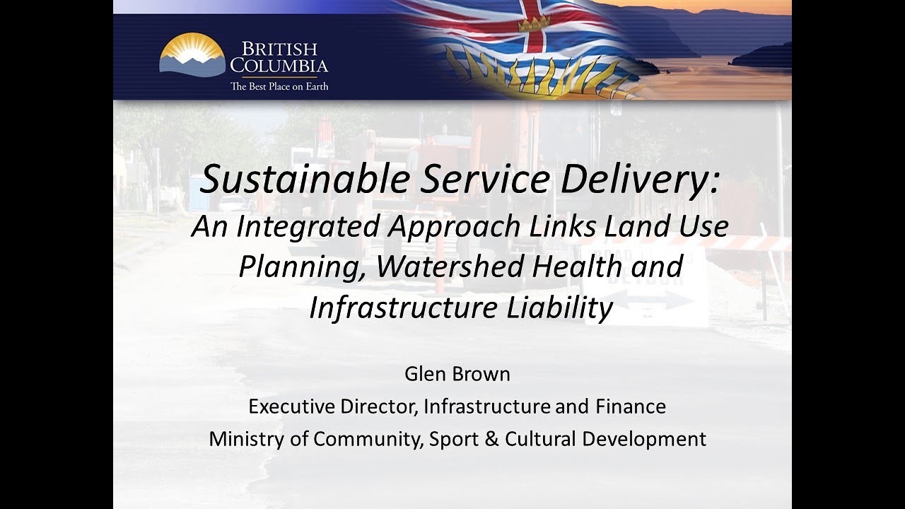 Sustainable Service Delivery as explained by Glen Brown in 2011