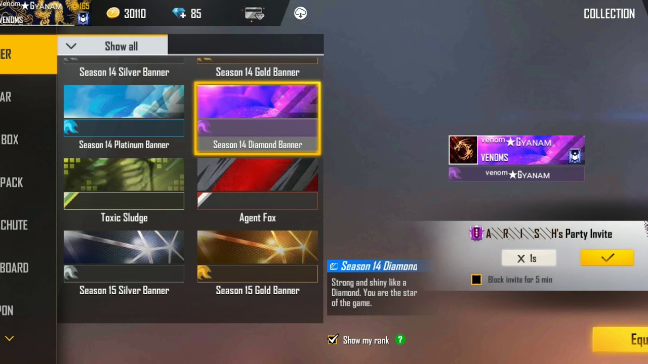 My Op collection of Free Fire. Fan of AAWARA007(Black Flag Army).After