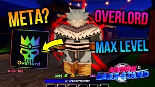 Showcasing Overlord Ice Elf Emperor Max Level | Anime Last Stand | Roblox