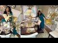 CHRISTMAS 2020 GREAT DECOR IDEAS FOR GLAM DINING ROOM!! // Gold and Crystal // Decorate With Me