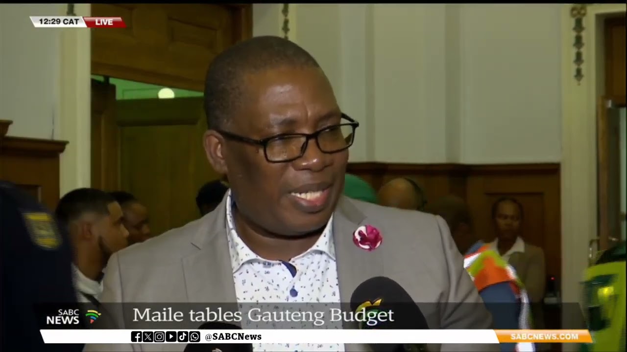 Lesufi pleased with MEC Maile's half a trillion Gauteng budget