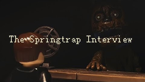 ⚠️An Interview With Springtrap (SM)⚠️| Lego FNAF | Stop Motion Animation