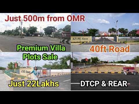 New Premium Plots sale in Chennai, OMR |500m from OMR |DTCP & RERA |Direct sale #omrproperty #plots