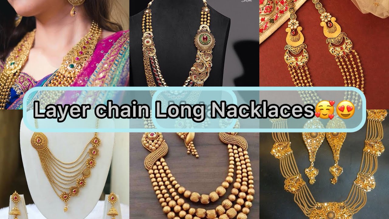 Layer style chain Nacklaces ; Middle Eastren Luxury place style suitable for wedding bridle jewllery