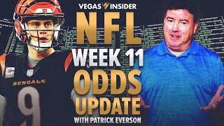 NFL Week 11 Betting Odds Update: Bengals vs Ravens, Steelers vs Browns | NFL Line Movement