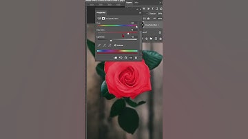 Change flower color - Short Photoshop Tutorial #shorts #photoshop #photoshoptricks