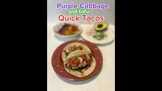 #Purple cabbage +#Tofu# tacos/#Tacos de repollo morado y #tofu 😋😋