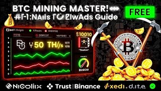 BTC Mining Master 2025: Free Software Guide | NiceHash, Trust Wallet, Binance | Elite Mining Method screenshot 2