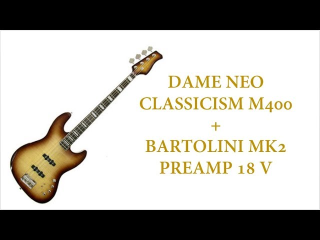 BEST 148 USD Bass - Dame Neo Classicism M400 + Bartolini MK2 preamp = A  BEAST! - Mr. Pink Bass Cover