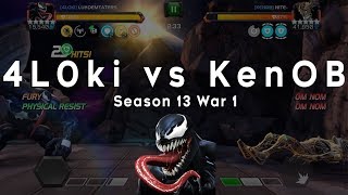 Venom NOMS Warlock - 4Loki vs KenOB | Season 13 War 1