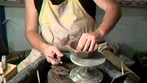 SIMON LEACH POTTERY ~ Trim and facet, sign and seal !