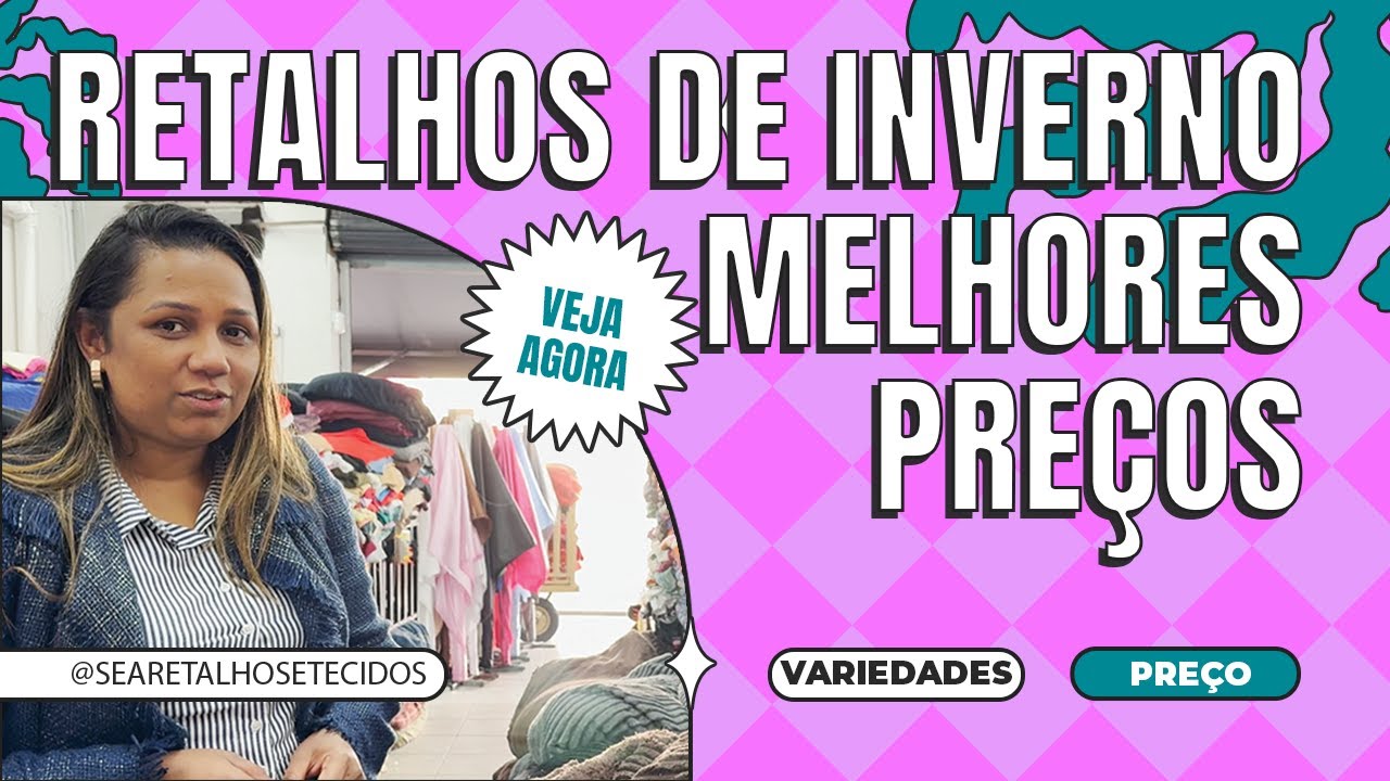 TECIDOS baratos de INVERNO - Loja no Brás