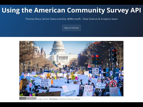 American Community Survey API explained