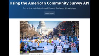 American Community Survey API explained