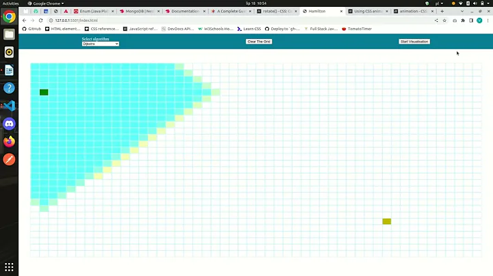 Dijkstra's and A* Algorithms Visualization In Vanilla JavaScript
