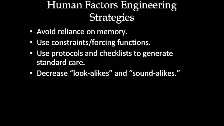 CPHQ Training: Human Factors Engineering Strategies