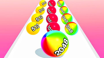 Ball Run 2048 | Marble Run 3D - All Levels Gameplay Android,iOS - NEW APK BIG UPDATE