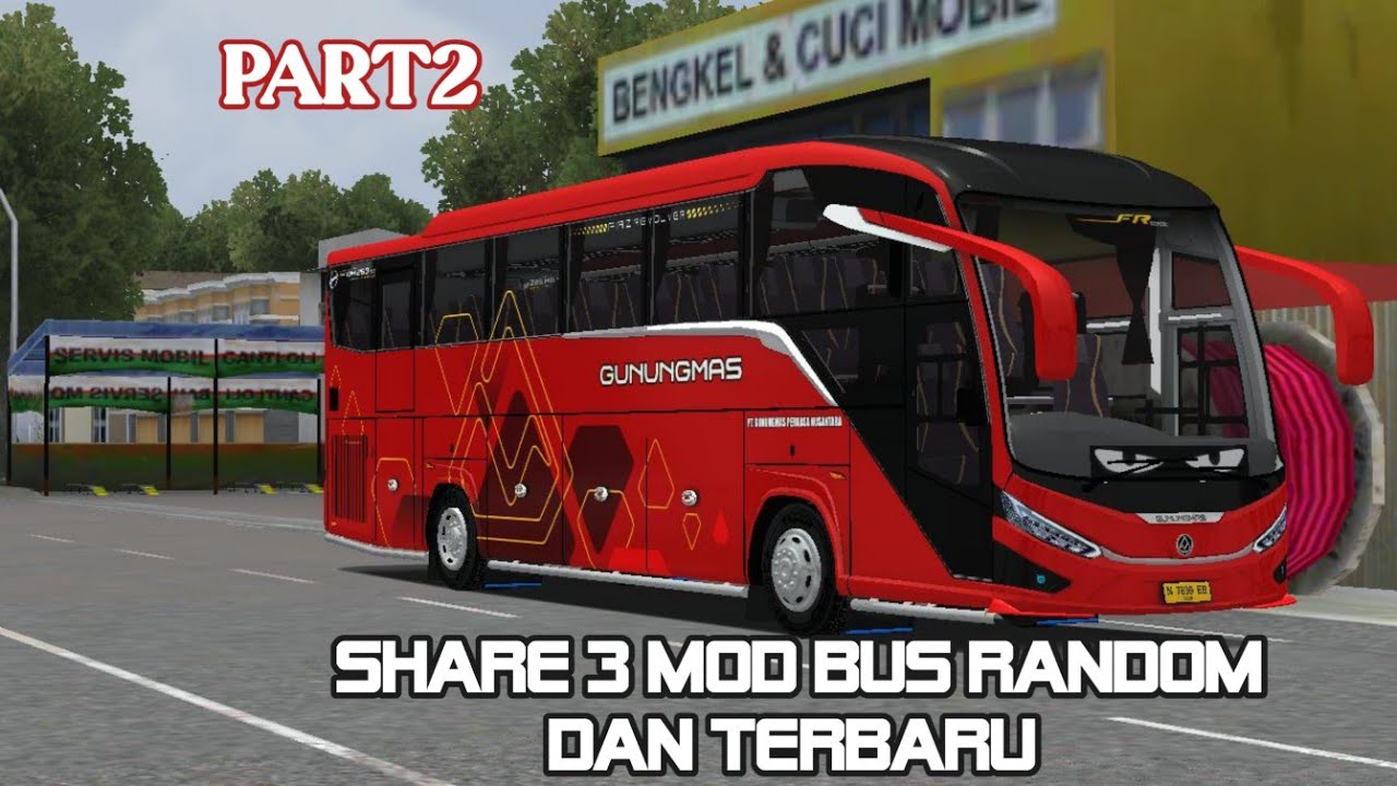 SHARE 3 MOD BUS RANDOM TERBARU PART2 || MOD BUSSID 