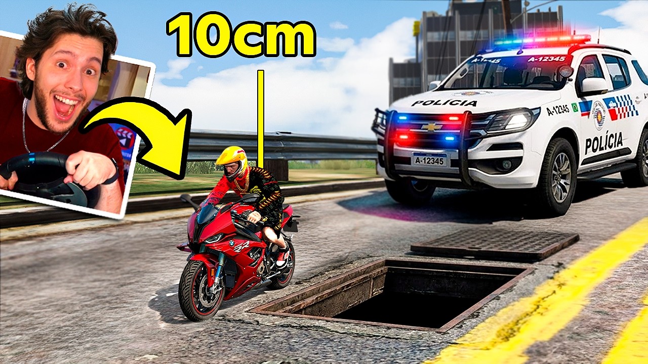 Trolei Meus AMIGOS com MOTO que FICA PEQUENA!! (GTA 5 RP)