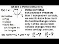 Calculus 3: Partial Derivative (1 of 50) What is a Partial Derivative?