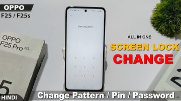 How to change screen lock in oppo f25 pro 5g, f25s pro | oppo f25 pro me pattern lock kaise badlen