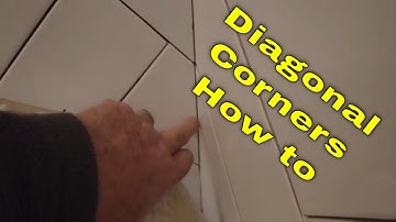 Diagonal wall tile how to get it right.