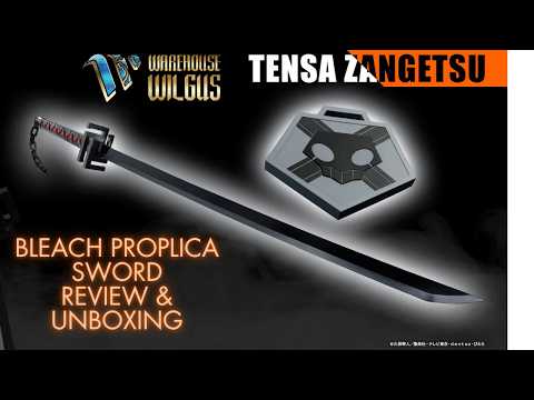 BLEACH Tensa Zangetsu Proplica Sword Unboxing and Review - YouTube