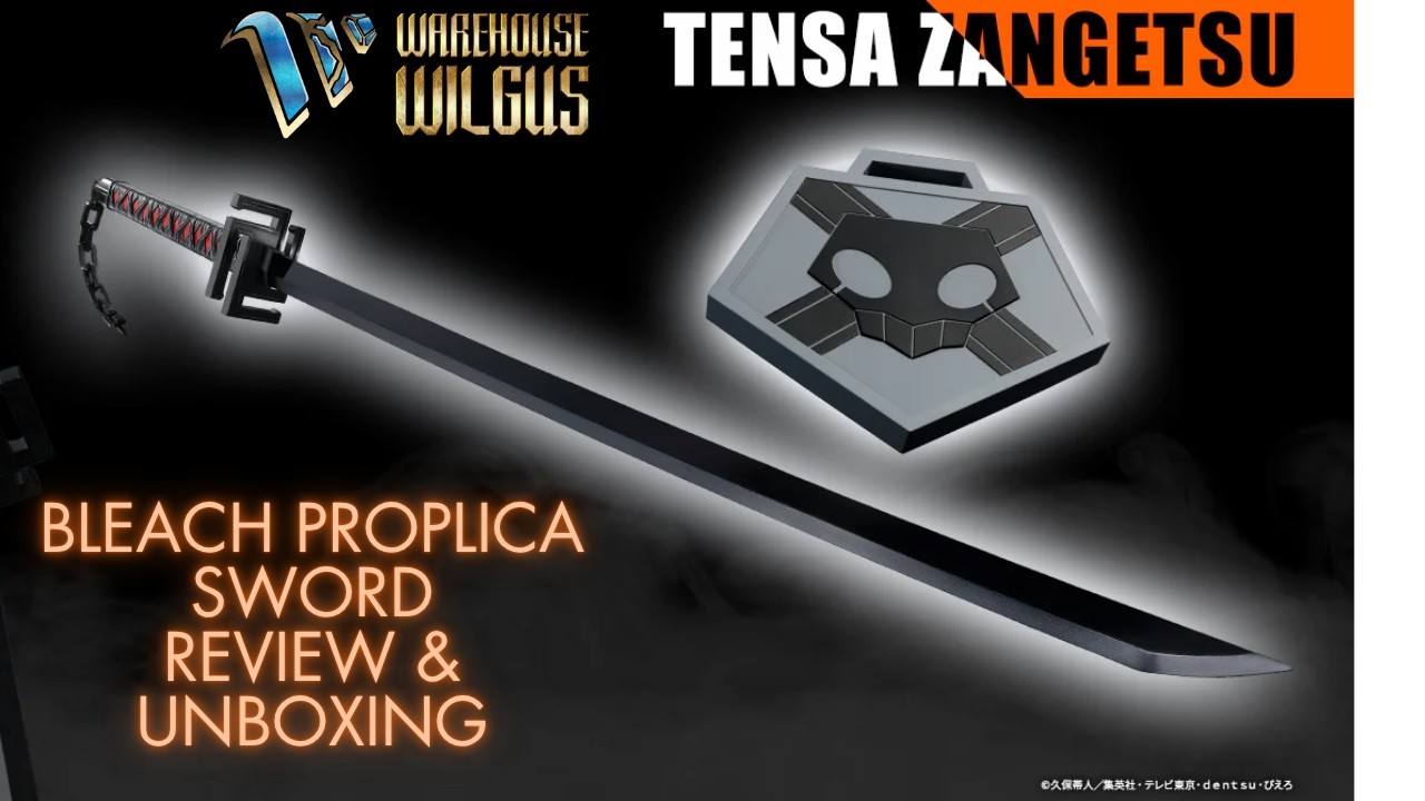 BLEACH Tensa Zangetsu Proplica Sword Unboxing and Review - YouTube