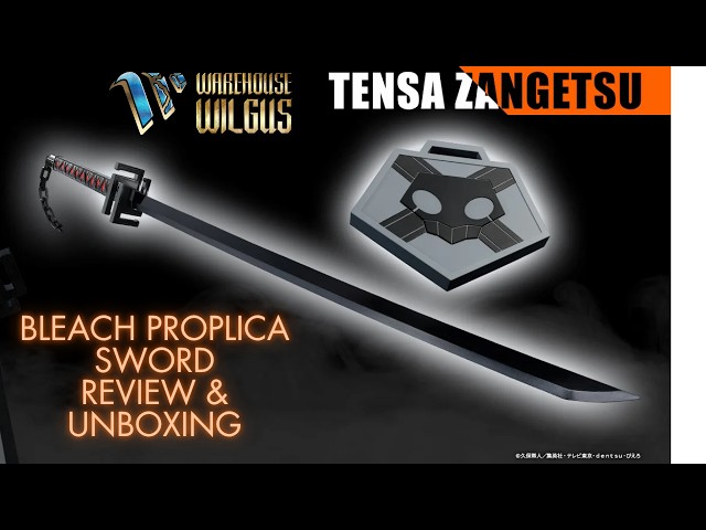 BLEACH Tensa Zangetsu Proplica Sword Unboxing and Review - YouTube