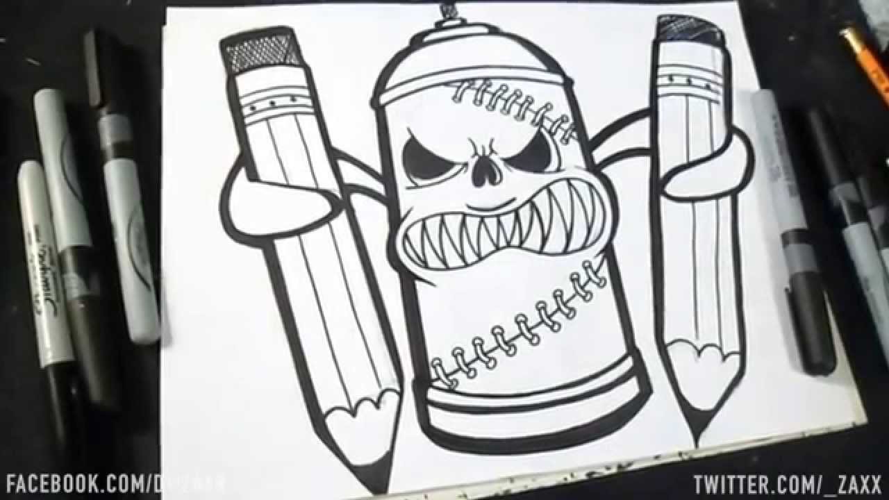 Dessin Bombe de Peinture II (Graffiti) DwZaXx YouTube