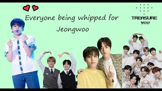 Everyone being whipped for Jeongwoo💙 (mostly Treasure)