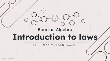 Lesson 03: Introduction to Boolean Algebra Laws. BooleanTT // Learn