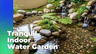 Trends 2025  Tranquil Indoor Water Garden Design Ideas With Rocks Pebbles And Flowing Streams