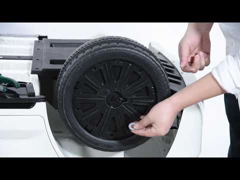 Дитячий електромобіль на акумуляторі Lexus  LX 570 з планшетом на радіокеруванні для дітей 3-8 років білий, видео 2